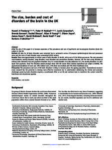 Psychopathology / Abnormal psychology / Neuroscience / Mental health / Aging-associated diseases / Global Mental Health / Dementia / Neurological disorder / Mental disorder / Psychiatry / Medicine / Health