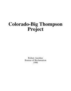 COLORADO BIG THOMPSON PROJ. D3