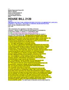 -iSenate Engrossed House Bill State of Arizona House of Representatives Forty-ninth Legislature Second Regular Session 2010