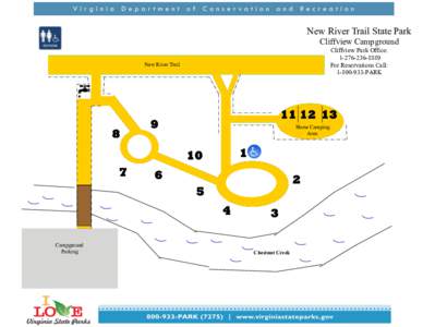 New River Trail State Park Cliffview Campground Cliffview Park Office: For Reservations Call: PARK