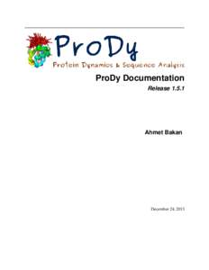 ProDy Documentation ReleaseAhmet Bakan  December 24, 2013