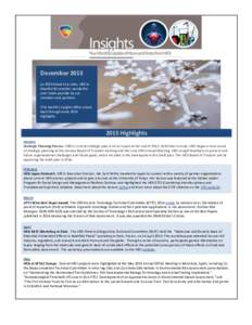 December 2015 As 2015 draws to a close, HESI is thankful for another wonderful year made possible by our members and partners. This month’s Insights offers a look
