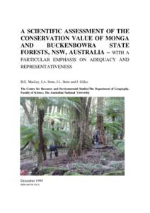 Environment / Ecosystems / Monga / Waratah / Protected areas of New South Wales / Buckenbowra River / Telopea mongaensis / Biome / Old-growth forest / Systems ecology / Habitats / States and territories of Australia