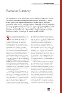 2012 API Representation on FORTUNE 500 BOARDS  Executive Summary The importance of board diversity has been examined for well over a decade. The reasons are well documented from the corporate perspective — access to ne