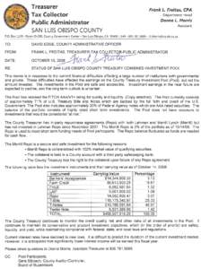 Fund & Asset Manager Rating Group Local Government Investment Pool Credit Analysis  San Luis Obispo County Treasury