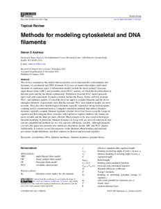 OPEN ACCESS Physical Biology Phys. Biol[removed][removed]17pp) doi:[removed][removed]