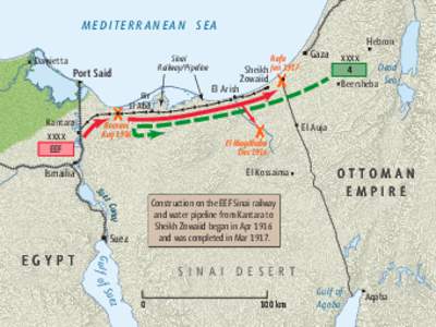 MEDITERRANEAN SEA Damietta Sinai Railway/Pipeline