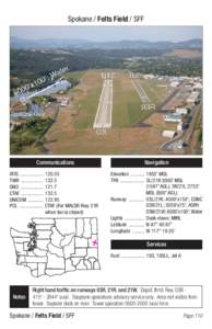 Spokane / Felts Field / SFF  Communications Navigation