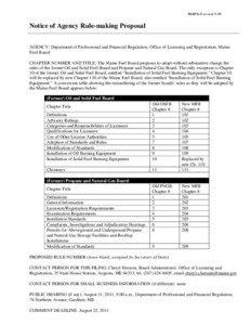 MAPA-3 revised[removed]Notice of Agency Rule-making Proposal