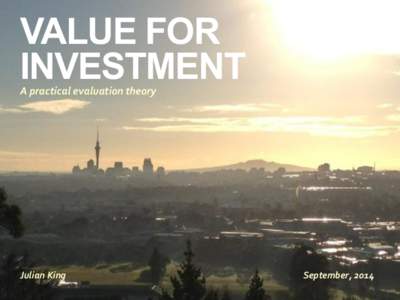 VALUE FOR INVESTMENT ​ A