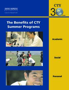 Center for Talented Youth  The Benefits of CTY Summer Programs  >>Picture<<