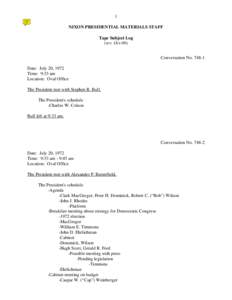 John Ehrlichman / Henry Kissinger / Rose Mary Woods / Charles Colson / MC Hammer / Oval Office / The Conversation / Armand Hammer / Alexander Butterfield / United States / Military personnel / Richard Nixon