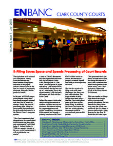 CLARK COUNTY COURTS  Volume 3, Issue 1 July 2010 ENBANC