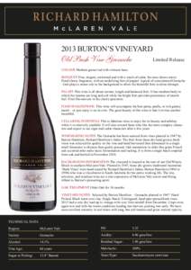 2013 RH Burtons Vineyard Grenache