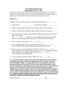 Microsoft Word - Consortium Financial Aid Information form.doc