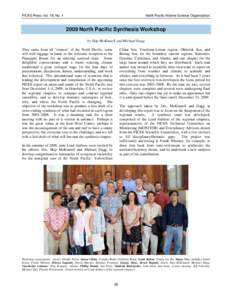 PICES Press Vol. 18, No. 1  North Pacific Marine Science Organization 2009 North Pacific Synthesis Workshop by Skip McKinnell and Michael Dagg