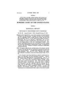 United States evidence law / Confrontation Clause / United States constitutional criminal procedure / Davis v. Washington / Michigan v. Bryant / Crawford v. Washington / Hearsay / Sixth Amendment to the United States Constitution / Ohio v. Roberts / Law / United States Constitution / Case law