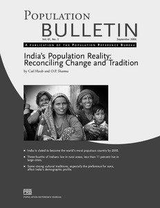 Population Bulletin[removed]India’s Population Reality: Reconciling Change and Tradition