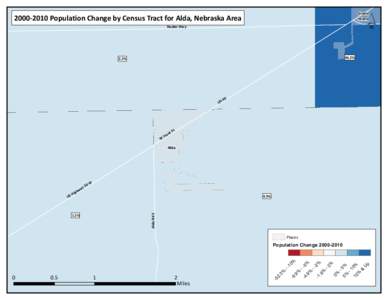 ´  Grand Island[removed]Population Change by Census Tract for Alda, Nebraska Area