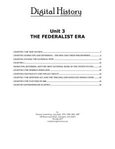 Federalist Papers / Vice Presidents of the United States / Conservatism in the United States / James Madison / Alexander Hamilton / Thomas Jefferson / Federalist Era / United States Bill of Rights / John Adams / Politics of the United States / United States / Presidency of George Washington