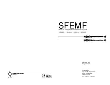 SFEMF  [the second annual san francisco electronic music festival[removed]