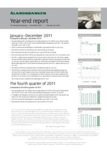 Year-end report  For the period January – December 2011  •  February 16, 2012 January−December 2011