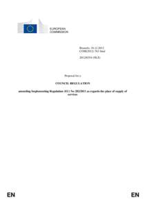 EUROPEAN COMMISSION Brussels, [removed]COM[removed]final[removed]NLE)
