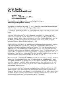 PLATO / Texas Instruments TI-99/4A / Vocational education / Human capital / Cognition / TEI of Piraeus / Oklahoma State System of Higher Education / Education / Knowledge / CDC software