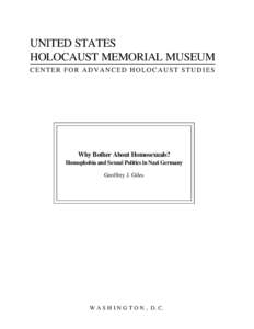 Antisemitism / Racism / Homophobia / Persecution of homosexuals in Nazi Germany and the Holocaust / LGBT / Sachsenhausen concentration camp / The Holocaust / Nazism / Pink triangle / Human behavior / Human sexuality / Gender