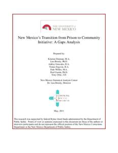 Law enforcement / Criminal justice / Transition from Prison to Community Initiative / Atmospheric entry / Probation / Corrections / Prison reform / Penology / Crime / Criminal law