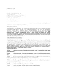 November 14, 1994  Colonel Andrew M. Perkins, Jr. District Engineer Norfolk District, Corps of Engineers Fort Norfolk, 803 Front Street