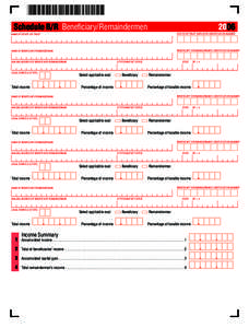 1  Schedule B/R Beneficiary/Remaindermen 2006