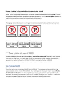 Street Parking in Montebello during Rockfest[removed]