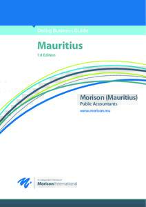 Doing Business Guide  Mauritius 1st Edition  Morison (Mauritius)