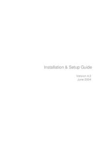 Installation & Setup Guide Version 4.2 June 2004 Dynamic SiteStats Installation & Setup Guide version 4.2