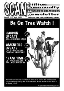 Issue 335 Apr[removed]Reaching over 2500 people every month Be On Tree Watch ! HADDON