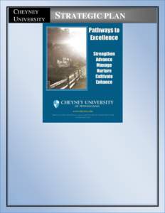 CHEYNEY UNIVERSITY STRATEGIC PLAN  Pathways to Excellence Revised with Timelines, October 31, 2011