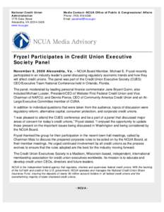 Fryzel Participates in Credit Union Executive Society Panel