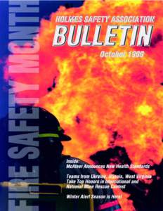 HSA Bulletin October[removed]contents: McAteer Announces New Health Standards to Protect Miners from Hearing Loss ...................................................................... 3