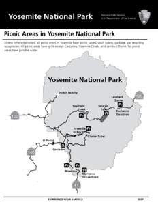 Yosemite National Park  National Park Service U.S. Department of the Interior  Picnic Areas in Yosemite National Park