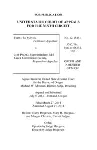 FOR PUBLICATION  UNITED STATES COURT OF APPEALS FOR THE NINTH CIRCUIT  FLOYD M. MAYES,