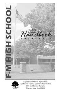 F-M HIGH SCHOOL  Student & Parent  Handbook