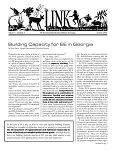 Volume 11, Number 3  The Environmental Education Alliance of Georgia Summer 2002