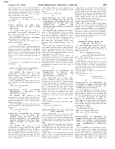 January 27, 2000  all other days of the week; and from Monday, May 15, 2000, until the end of the second session, the hour of daily meeting of the House shall be noon on Mondays; 10 a.m. on Tuesdays, Wednesdays, and Thur