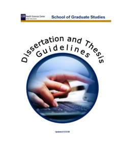 Updated  ii TABLE OF CONTENTS INTRODUCTION.............................................................................................................................. 1 MICROFILMING OF DISSERTATIONS ..........