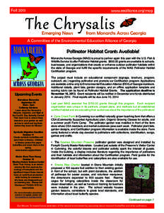 The Chrysalis  Fall 2013 www.eealliance.org/mag