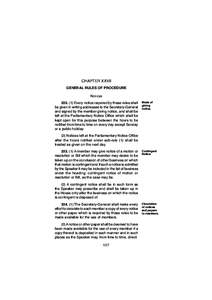 Dilatory motions and tactics / Government / Parliament of the United Kingdom / Commit / Speaker of the House of Commons / Public law / Separation of powers / Standing Rules of the United States Senate /  Rule XXII / Standing Rules of the United States Senate /  Rule XIX / Standing Rules of the United States Senate / Parliamentary procedure / Parliament of Singapore