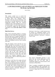 The Occasional Papers of The Staveley and District History Society  Number 26 A GPS FIELD SURVEY at BLACK BECK, near SKEGGLES WATER The Bronze Age Revisited