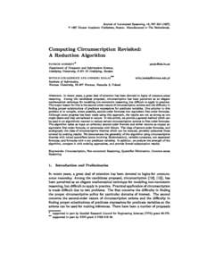 Journal of Automated Reasoning, 18, 297{[removed])  
c 1997 Kluwer Academic Publishers, Boston. Manufactured in The Netherlands. Computing Circumscription Revisited: A Reduction Algorithm