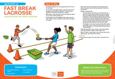 ACTIVITY 4  How to Play FAST BREAK LACROSSE